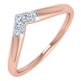0.15 Carat Diamond Wedding Anniversary Ring in Rose Gold