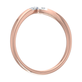 0.15 Carat Diamond Wedding Anniversary Ring in Rose Gold