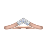 0.15 Carat Diamond Wedding Anniversary Ring in Rose Gold