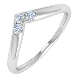 0.15 Carat Diamond Wedding Anniversary Ring in White Gold