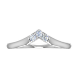 0.15 Carat Diamond Wedding Anniversary Ring in White Gold