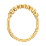 0.05 Carat Diamond Wedding Band Ring in Yellow Gold