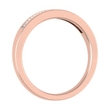 Rose Gold Classic Channel Set Baguette Diamond Wedding Band ( 0.15 Carat)