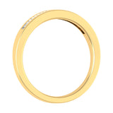 Yellow Gold Classic Channel Set Baguette Diamond Wedding Band ( 0.15 Carat)