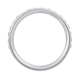 3/4 Carat Diamond Unisex Wedding Band Ring in White Gold