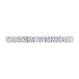 1/2 Carat Diamond 3/4 Eternity Wedding Band Ring in White Gold - IGI Certified