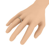 1/2 Carat Diamond 3/4 Eternity Wedding Band Ring in Yellow Gold - IGI Certified