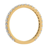 1/2 Carat Diamond 3/4 Eternity Wedding Band Ring in Yellow Gold - IGI Certified