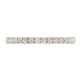 1/2 Carat Diamond 3/4 Eternity Wedding Band Ring in Yellow Gold - IGI Certified