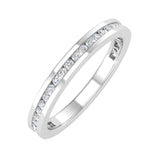 1/4 Carat Channle Set Diamond Wedding Band in White Gold
