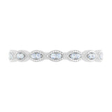 0.04 Carat Anniversary Wedding Band Ring in White Gold