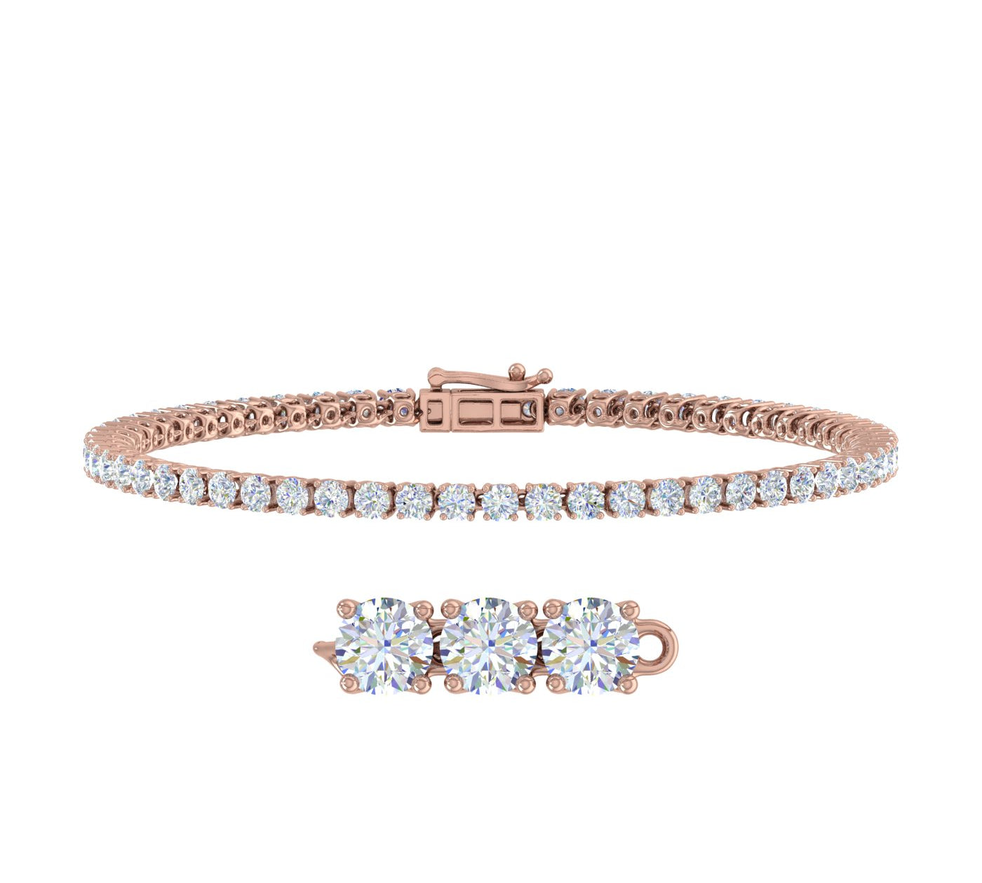 4 Carat Diamond Tennis Bracelet