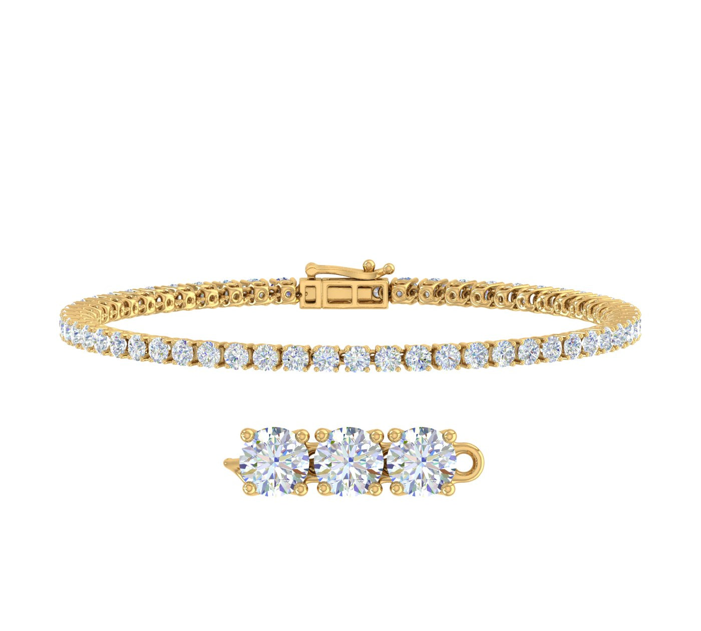 4 Carat Diamond Tennis Bracelet