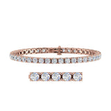 8 Carat Diamond Tennis Bracelet in 14K Gold (7 Inch) - IGI Certified