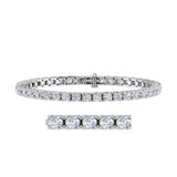 8 Carat Diamond Tennis Bracelet in 14K Gold (7 Inch) - IGI Certified