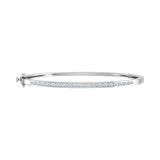 1/2 Carat Diamond Bangle Bracelet in Gold (7 Inch) - IGI Certified