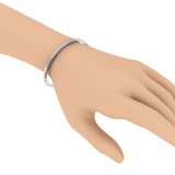 1/2 Carat Diamond Bangle Bracelet in Gold (7 Inch) - IGI Certified