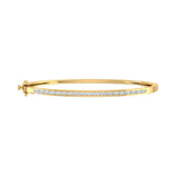 1/2 Carat Diamond Bangle Bracelet in Gold (7 Inch) - IGI Certified