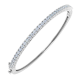 1 1/3 Carat Diamond Womens Bangle Bracelet in Gold