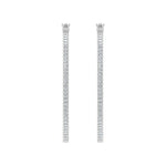 1 Carat Prong Set Diamond Inside-out Hoop Earrings in Gold - Preview 6