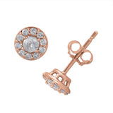 1/3 Carat Diamond Ladies Stud Earrings in Gold