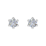 1/5 Carat 6-Prong Diamond Stud Earrings in Gold