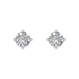 1/3 Carat 4-Prong Diamond Stud Earrings in Gold