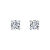 0.05 Carat 4-Prong Diamond Very Small Stud Earrings in Gold