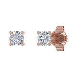 0.15 Carat 4-Prong Diamond Stud Earrings in Gold - IGI Certified