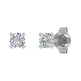 0.15 Carat 4-Prong Diamond Stud Earrings in Gold - IGI Certified
