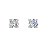 0.15 Carat 4-Prong Diamond Stud Earrings in Gold - IGI Certified
