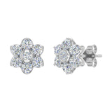 1/2 Carat Diamond Star Stud Earrings in Gold
