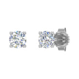 1/5 Carat 4-Prong Diamond Stud Earringsin Gold - IGI Certified