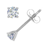 1/5 Carat 4-Prong Diamond Stud Earringsin Gold - IGI Certified
