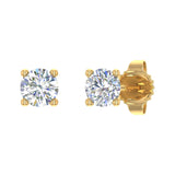 1/5 Carat 4-Prong Diamond Stud Earringsin Gold - IGI Certified