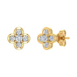 1/5 Carat Diamond Stud Earrings in Gold - IGI Certified - Thumbnail 4