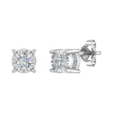1/3 Carat Diamond Stud Earrings in Gold