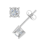 1/3 Carat Diamond Stud Earrings in Gold