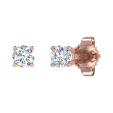 0.15 Carat 4-Prong Set Diamond Stud Earrings in Gold - IGI Certified