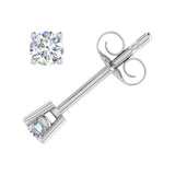 0.15 Carat 4-Prong Set Diamond Stud Earrings in Gold - IGI Certified