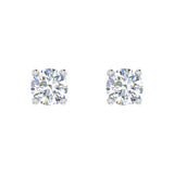 0.15 Carat 4-Prong Set Diamond Stud Earrings in Gold - IGI Certified