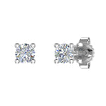 0.15 Carat 4-Prong Diamond Stud Earrings in Gold