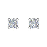 0.15 Carat 4-Prong Diamond Stud Earrings in Gold