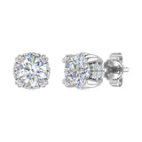 3/4 Carat Diamond Womens Stud Earrings in Gold - IGI Certified
