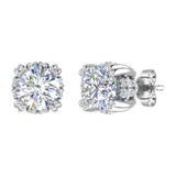 1.50 Carat Natural Diamond Womens Stud Earrings in Gold - IGI Certified