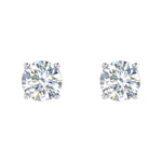 1/2 Carat 4-Prong Set Diamond Stud Earrings in Gold-Preview 9