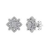 1/2 Carat Diamond Stud Earrings in Gold - IGI Certified