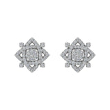 1/2 Carat Diamond Stud Earrings in Gold - IGI Certified