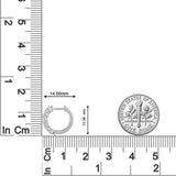 3/4 Carat Diamond Hoop Huggies Earrings in 14K Gold-On Scale-1-Thumbnail