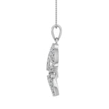 1/5 Carat Diamond Baby Elephant Pendant Necklace in Gold (Included Silver Chain)